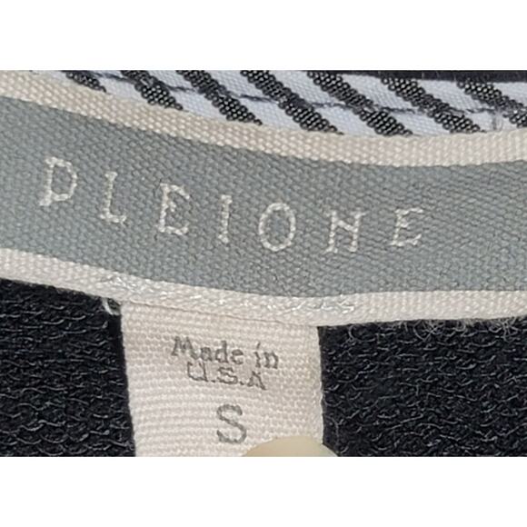 Pleione Black 3/4 Ruffled Sleeves A Line Mini Dress Small Lightweight Soft Flowy - Picture 3 of 6